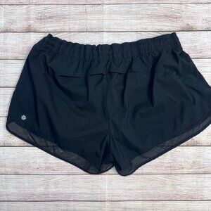 Athleta Mesh Racer Run Short 4" | Size XL | Black | Lightweight Running Shorts